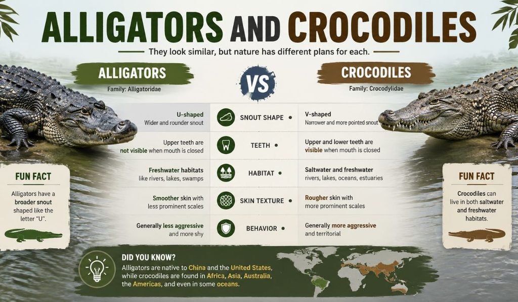 Alligators and Crocodiles