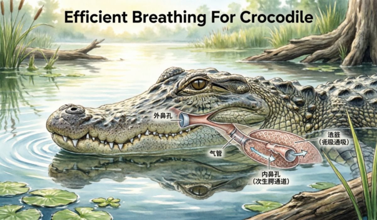 Efficient Breathing For Crocodile