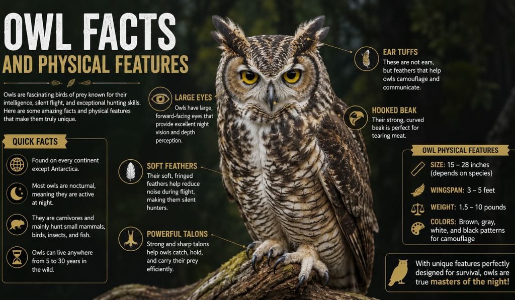 Owl Facts and Physical Features