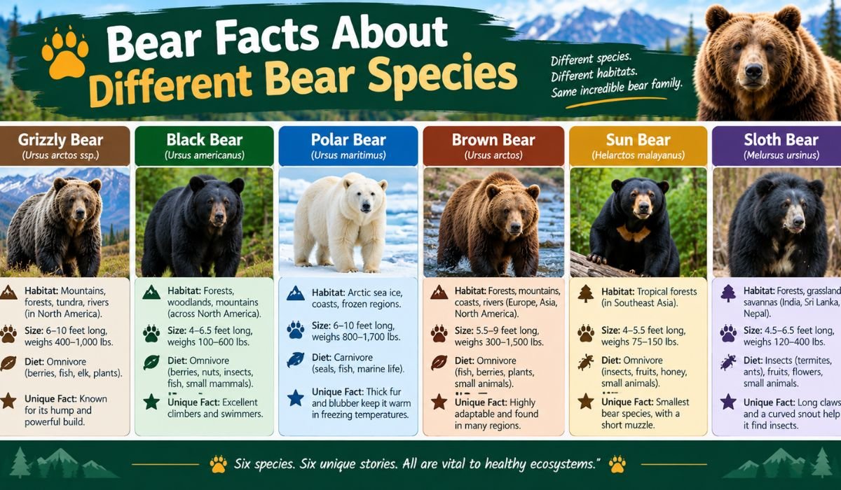 Bear Facts About Different Bear Species