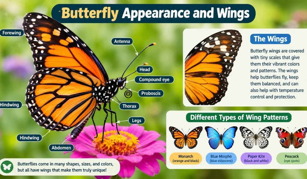 Butterfly Appearance and Wings