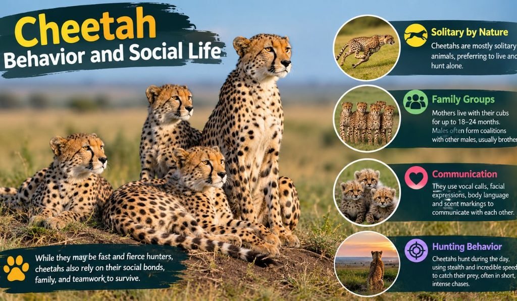 Cheetah Behavior and Social Life