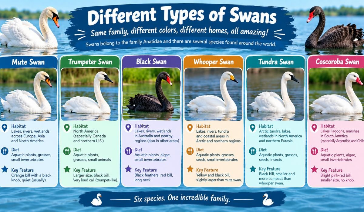 Different Types of Swans