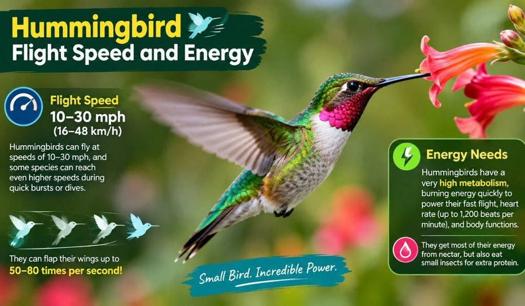 Hummingbird Flight Speed and Energy