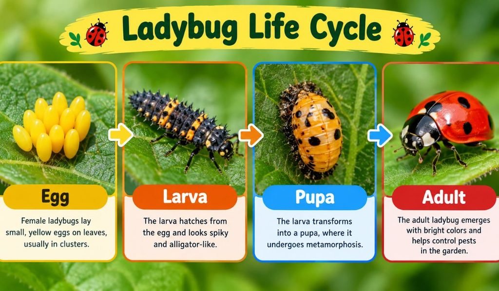 Ladybug Life Cycle