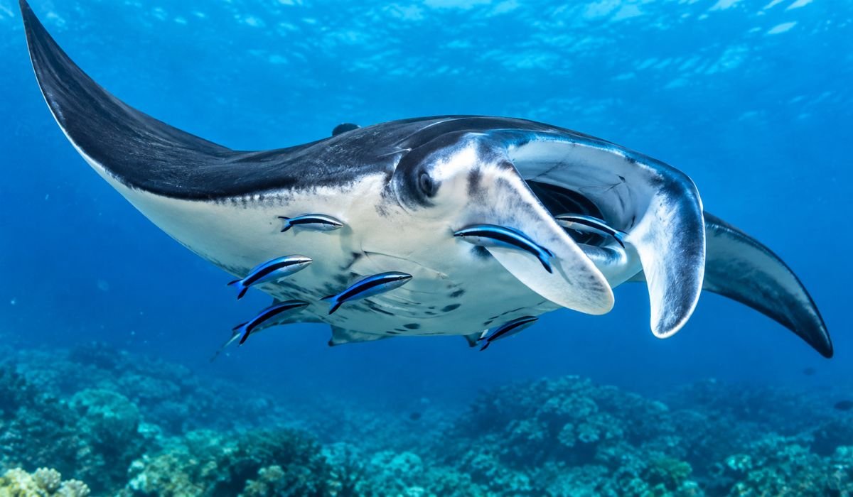 Manta Rays and Cleaner Fish