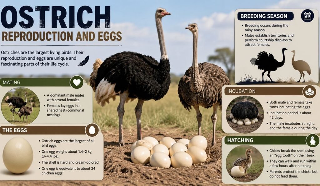 Ostrich Reproduction and Eggs