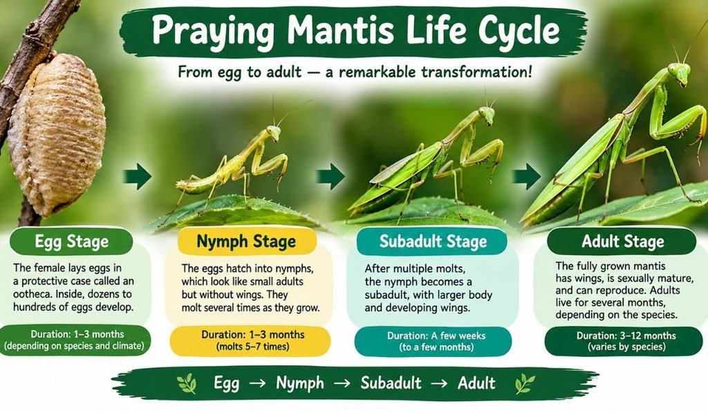 Praying Mantis Life Cycle