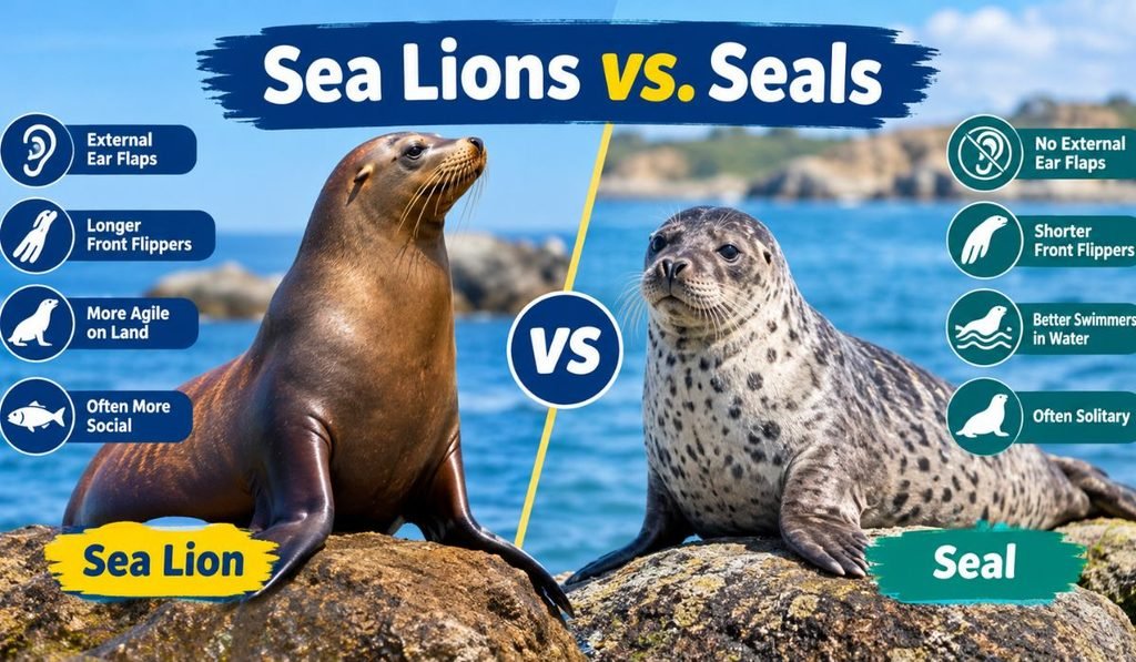 Sea Lions vs. Seals