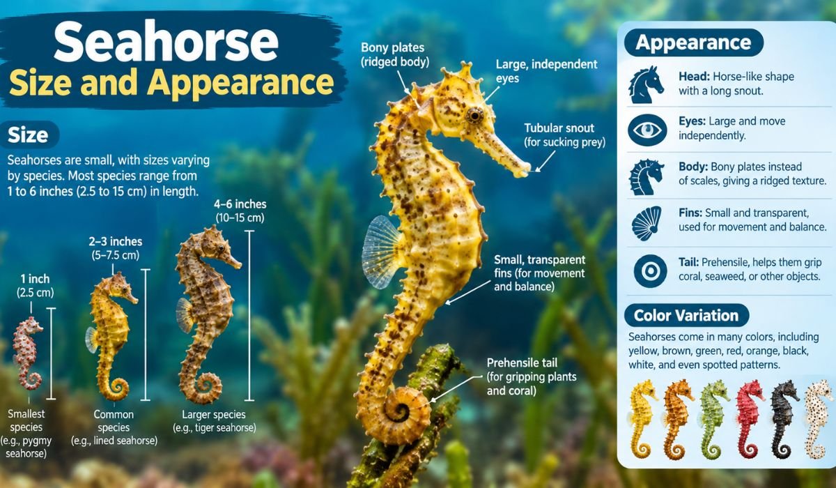 Seahorse Size and Appearance