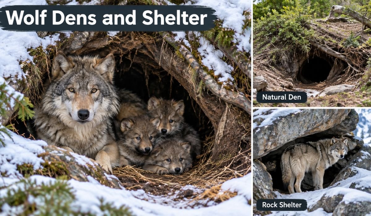 Wolf Dens and Shelter