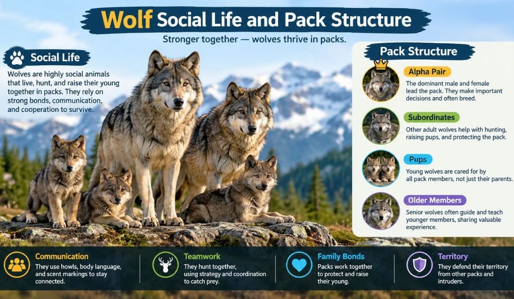 Wolf Social Life and Pack Structure