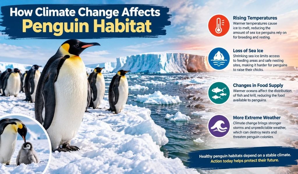 How Climate Change Affects Penguin Habitat