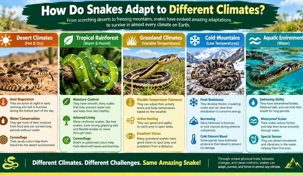 How Do Snakes Adapt to Different Climates?