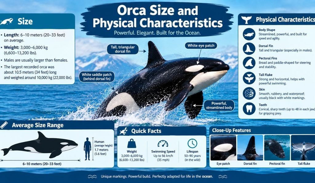 Orca Size and Physical Characteristics