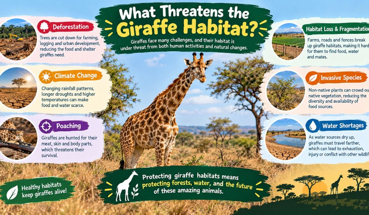 What Threatens the Giraffe Habitat?