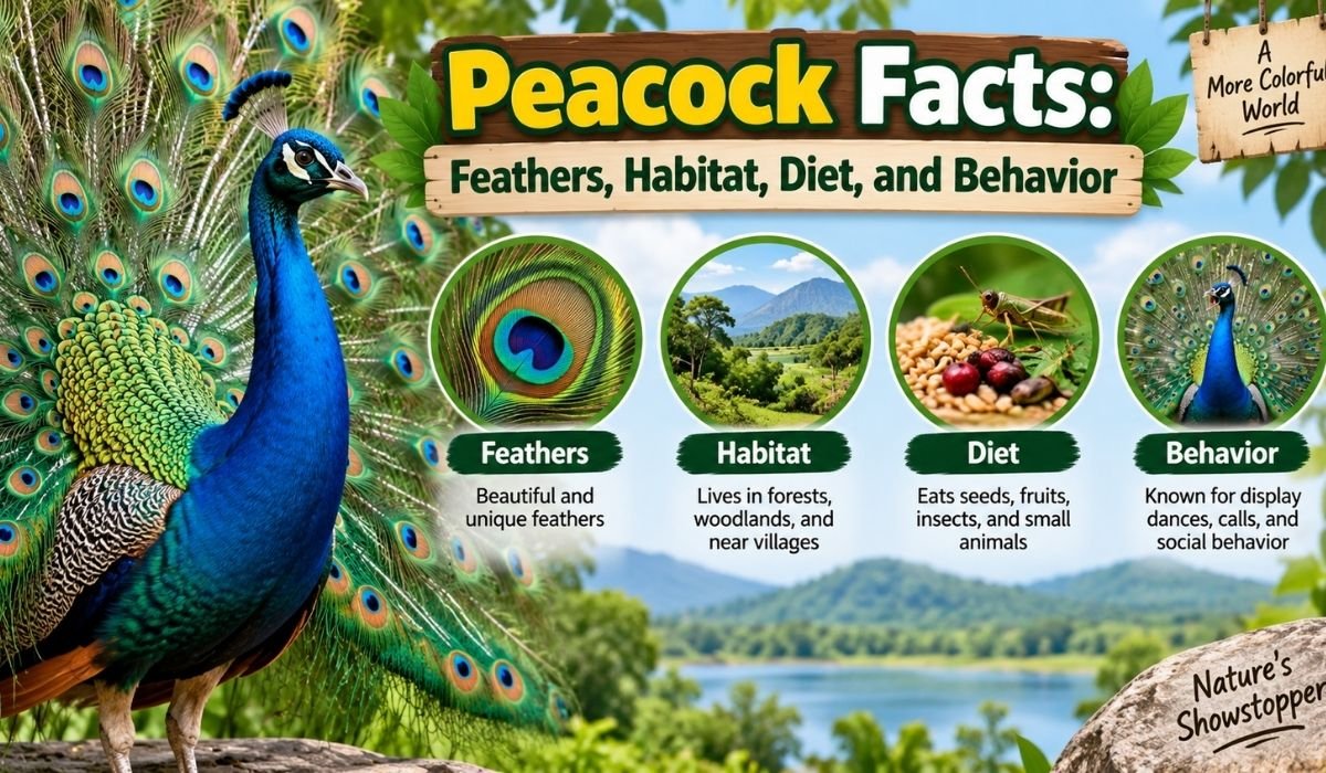 Peacock Facts: Feathers, Habitat, Diet, and Behavior
