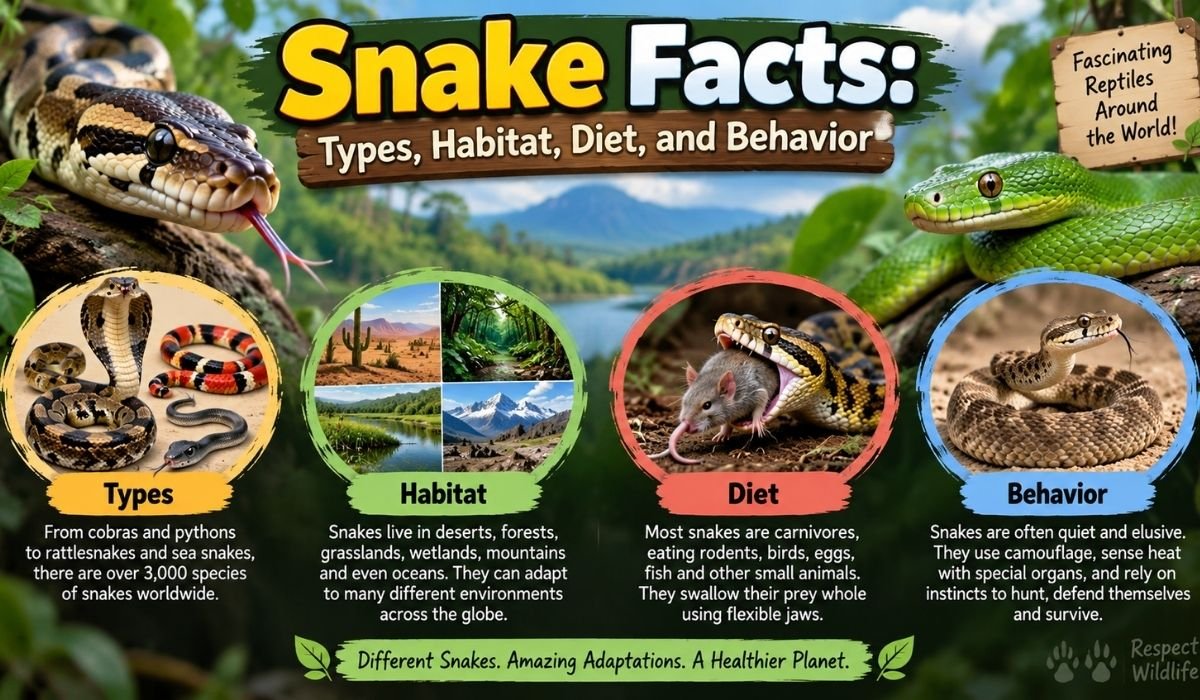 Snake Facts: Types, Habitat, Diet, and Behavior