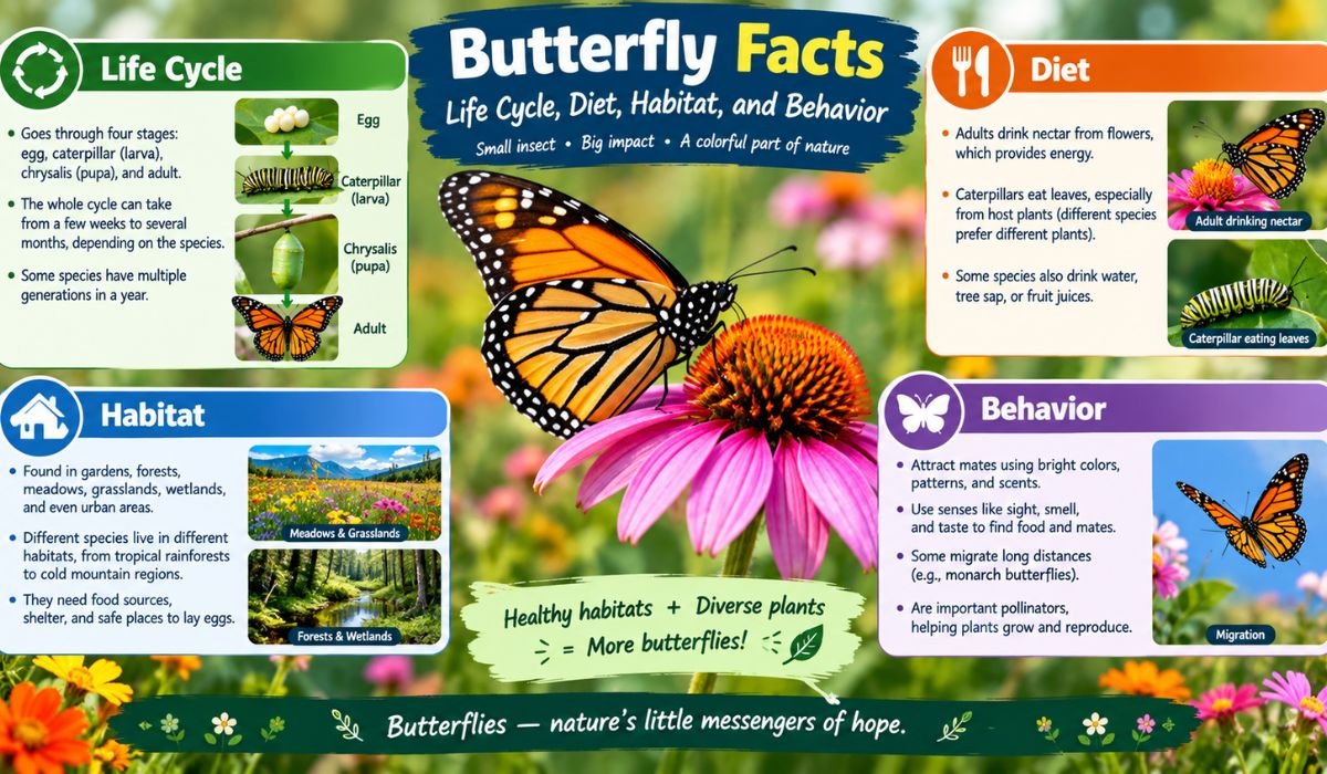 Butterfly Facts: Life Cycle, Diet, Habitat, and Behavior
