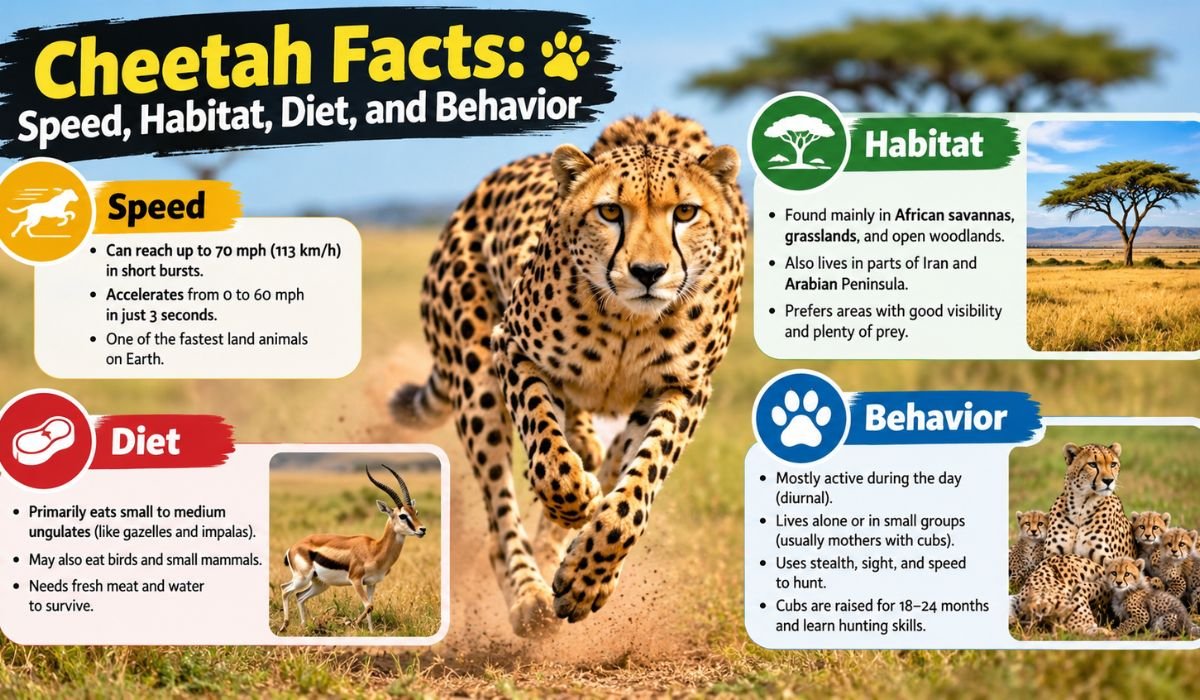 Cheetah Facts: Speed, Habitat, Diet, and Behavior