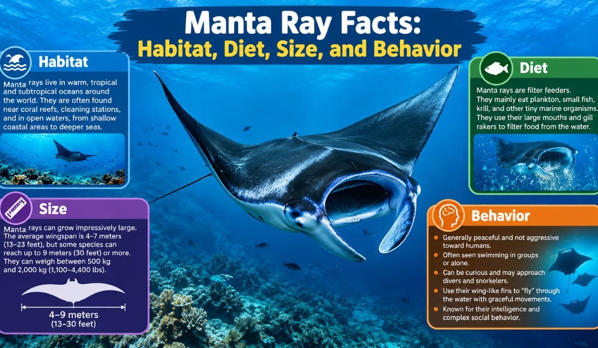 Manta Ray Facts: Habitat, Diet, Size, and Behavior