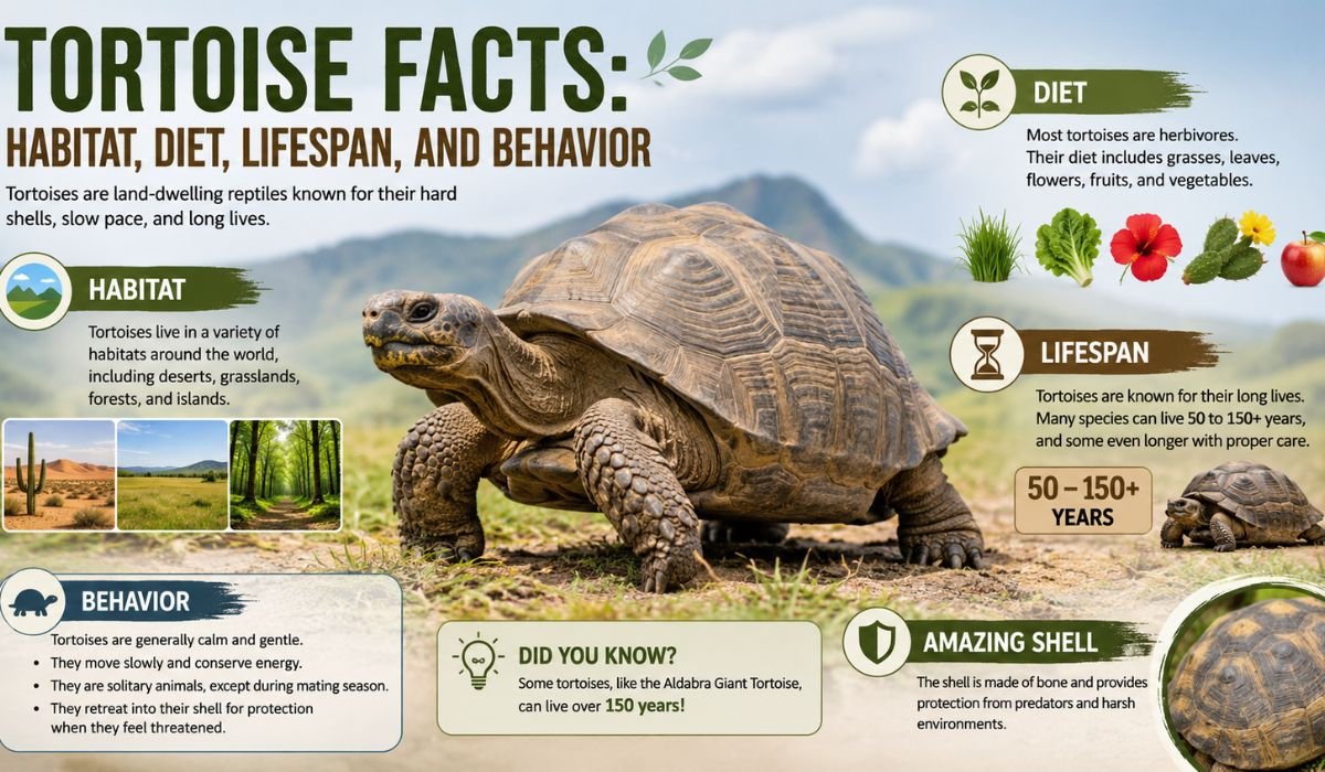 Tortoise Facts: Habitat, Diet, Lifespan, and Behavior
