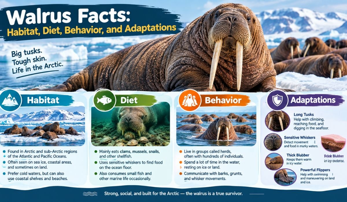 Walrus Facts: Habitat, Diet, Behavior, and Adaptations