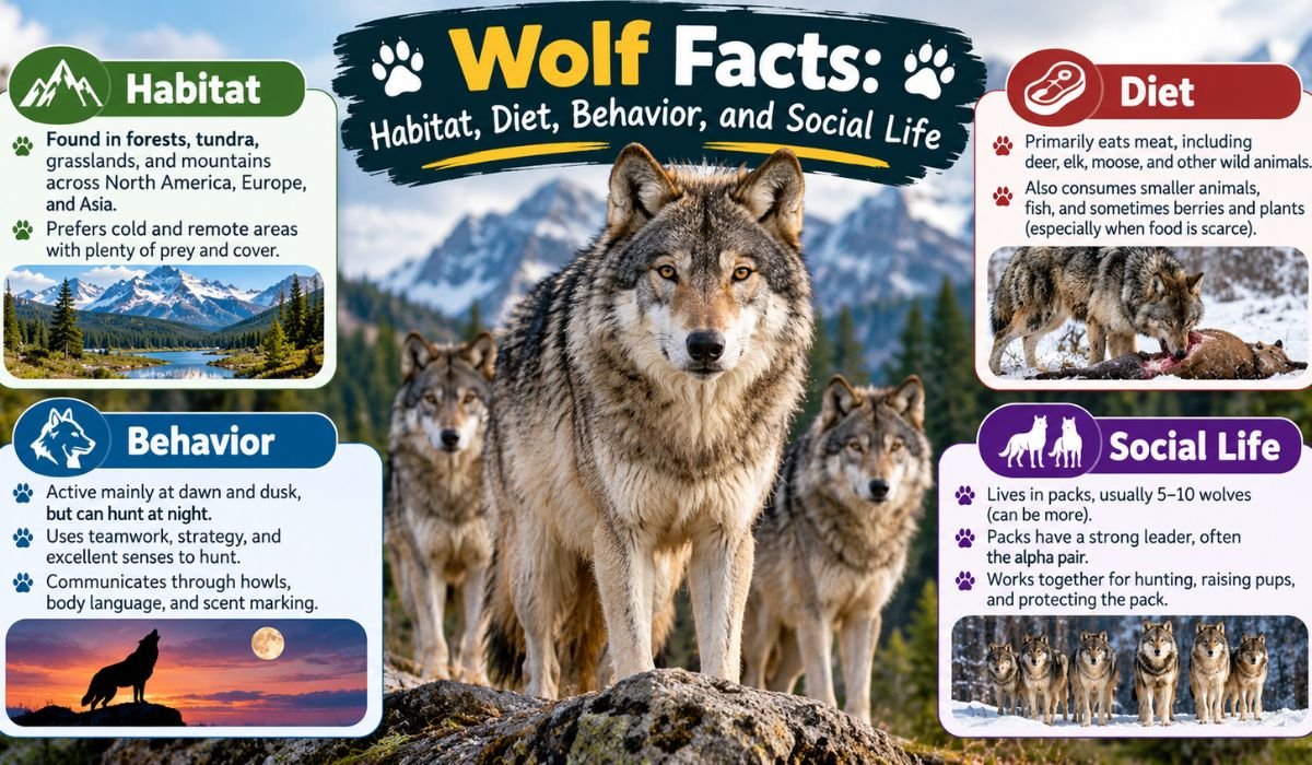 Wolf Facts: Habitat, Diet, Behavior, and Social Life