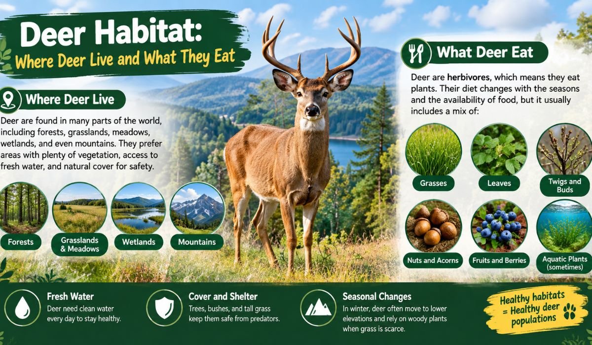 Deer Habitat: Where Deer Live and What They Eat