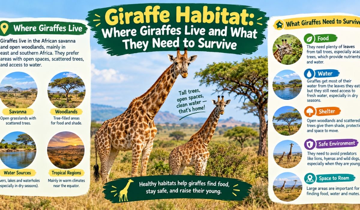 Giraffe Habitat: Where Giraffes Live and What They Need to Survive