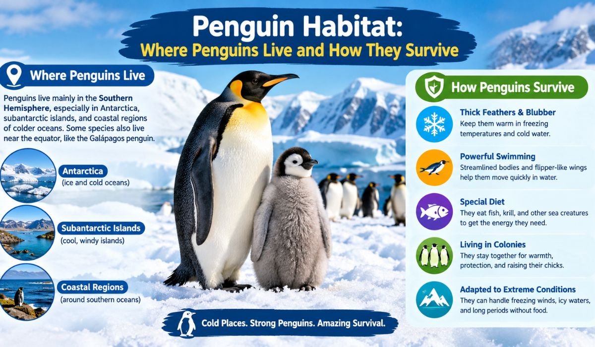 Penguin Habitat: Where Penguins Live and How They Survive