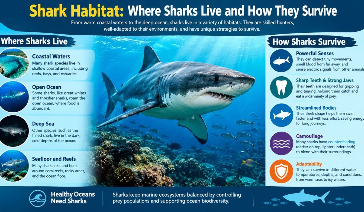 Shark Habitat: Where Sharks Live and How They Survive