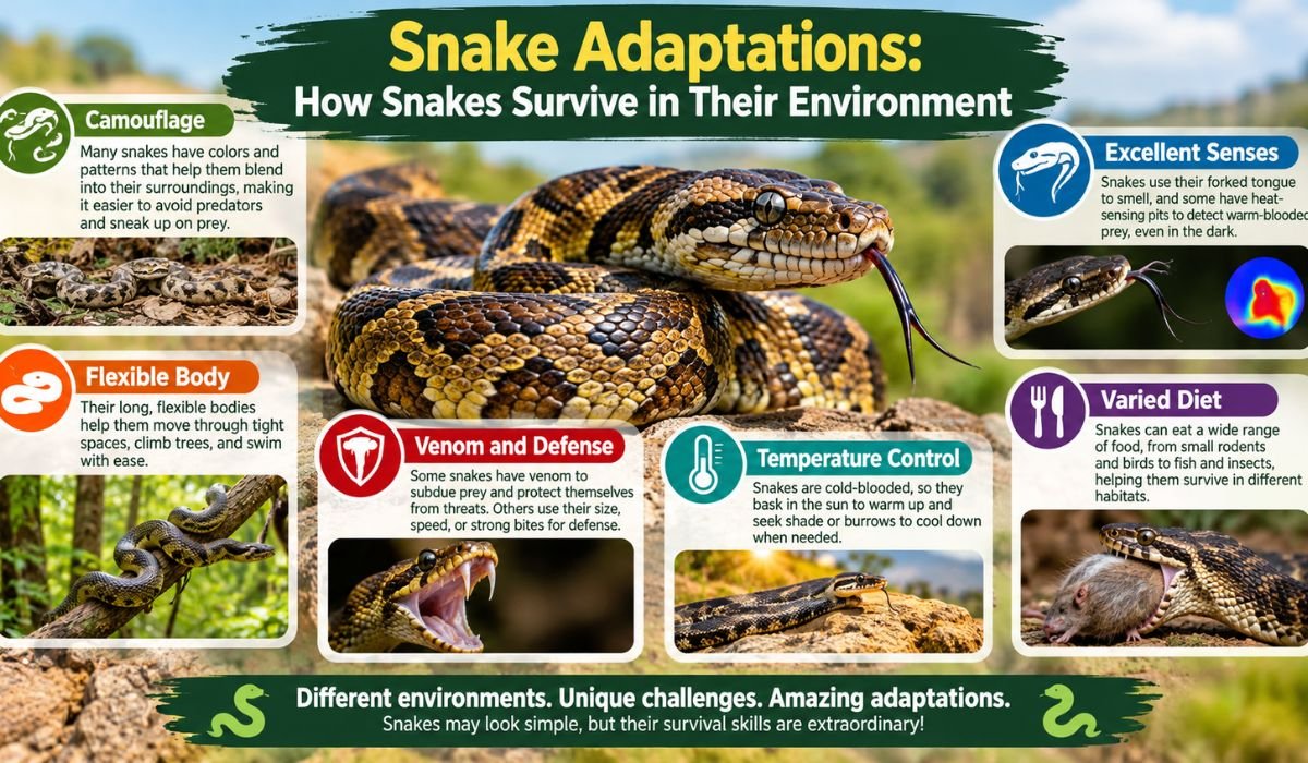 Snake Adaptations: How Snakes Survive in Their Environment